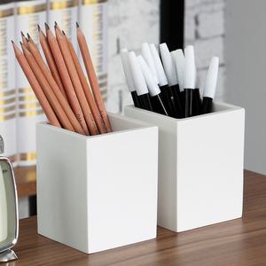 샌드스톤 연필꽂이 화이트 I 다용도 볼펜 연필통 문구 사무용품 멀티 정리함 책상 보관함  데스크 오거나어저