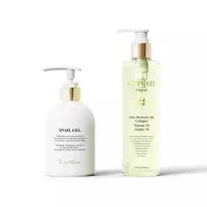 [락토모아] 케스피어 알로에젤 300ml + 스네일젤 300ml 세트