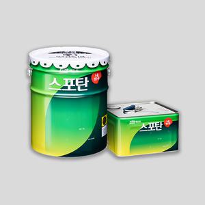 KCC페인트 스포탄 노출방수재 옥상방수 20kg 녹색/회색 우레탄 중도 옥상방수 바닥방수