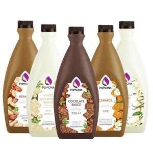 포모나 코코렛 초콜렛 화이트 카라멜 바닐라 피넛 티라미수 마론 밤 소스 모음