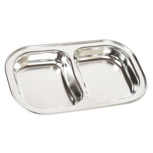 식판 화인스텐 2구 간식판 간식접시 유아식판