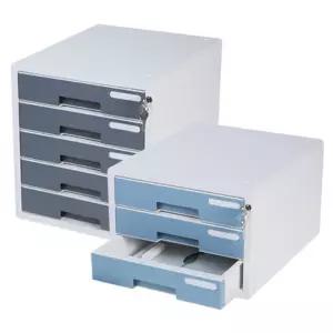 시스맥스 시스템2 칼라 서류함 3단 키 서랍