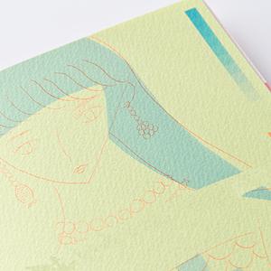 칼라 머메이드지 178gsm - A1 - 10 매 (84x59.4cm 펠트엠보싱지) + DS