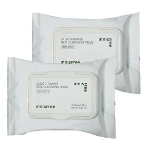 이니스프리 올리브리얼 클렌징 티슈 30매 2개