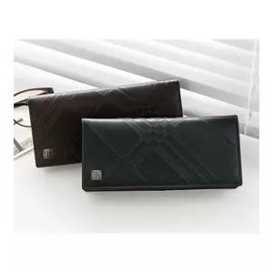 [옴니아] 제타 남성 장지갑 천연소가죽 체크패턴 풍부한카드슬롯 부드러운촉감 지갑선물 정품케이스 남친 아버지선물