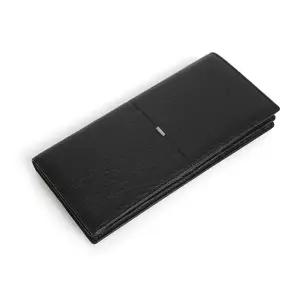 [옴니아] 라인 남성 장지갑 천연소가죽 중앙포인트 심플한로고 스크레치패턴 선물용지갑 정품케이스 남친선물 아버지선물