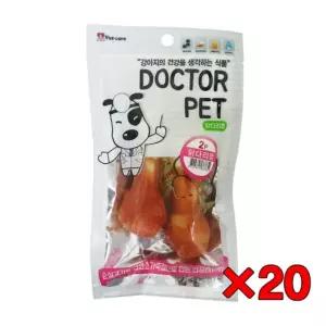 닥터펫 닭다리껌 2p (20개) : 강아지 닭고기 개껌 치석제거 스트레스 해소