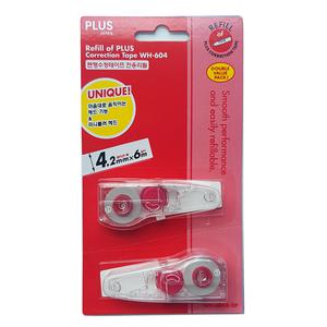 PLUS 604 화이트 수정테이프 리필 20개입 1갑