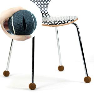 테니스공 의자발커버 4개세트 체어슈즈 층간소음 완화