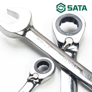 사타(SATA) 조절 기어렌치 14mm 자동스패너 깔깔이 라쳇렌치 몽키 자동차공구