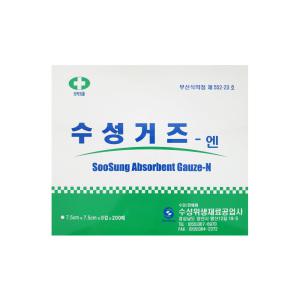 수성거즈 / 7.5cm x 7.5cm x 8겹  200매