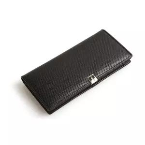 [옴니아] 벨로드 남성 장지갑 천연소가죽 잔잔한격자무늬 옴니아로고금속장식 지갑선물 정품케이스 남친 아버지선물