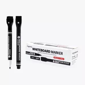 마그피아 지우개 보드마카 자석 화이트보드마카 1타(12개입) 검정