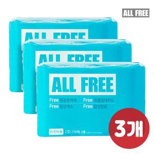[올프리][3SET] 4無 안전한 키친타올 150매x18롤(2겹) (음식물 접촉에도 안전!)