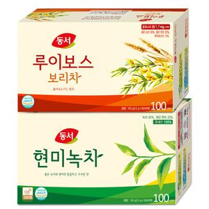 동서 현미녹차 100T+루이보스보리차 100T