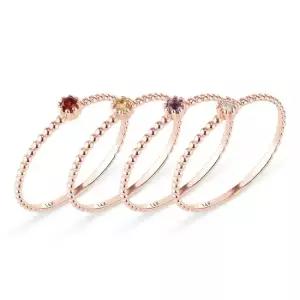 14k 티니 탄생석 반지_에메랄드 5월