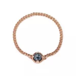 14k 청러프다이아몬드 민체인 반지 1부)_0.5체인