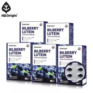 빌베리 루테인 토탈 아이케어(600㎎x30캡슐) X 5통