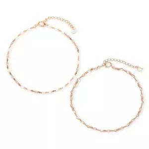 14k 샤인 엘르 체인 팔찌 2type)_A타입 1줄)