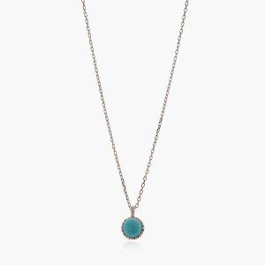 [제이로렌] N0842 12월탄생석 터키석원석 실버목걸이