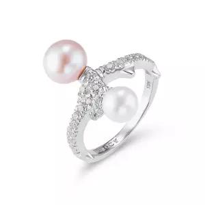 14k 노블 브랜치 담수진주 반지