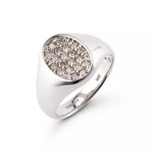 14k 볼륨 오벌 풀셋 애끼반지 다이아몬드)