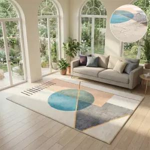 홈메이드 먼지없는 워셔블 러그 사계절 거실 카페트 단모 대형 방수 4번