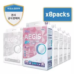 이지스 롱62 땅콩(8)형 소변패드 속기저귀 30매x8팩(240매)
