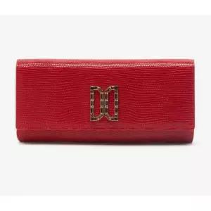 [롯데백화점]닥스 액세서리 [쇼핑백동봉][ALEXA]레드 가죽 스와르브스키 DD로고장식 장지갑 DCWA2E281R2