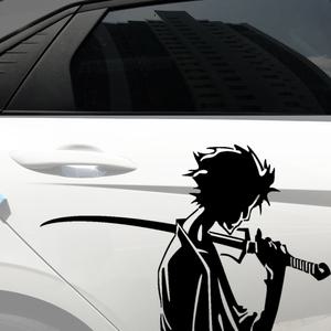 자동차 무사도 사무라이 전사 스티커 (2입) 캠핑카 랩핑 화물차 트럭 버스 차량 차량용 데칼 대형