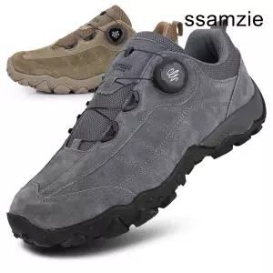 [쌈지] 천연가죽 보아시스템 다이얼 남성트레킹화 워킹화 하이킹화 운동화 남자신발