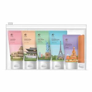 엘지생활건강 여행용 세트 고급 지퍼형 세면도구 샴푸 린스 클렌징폼 바디워시 치약 칫솔