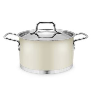 벨라쿠진 아티잔 웜 아이보리 양수 냄비, 24cm