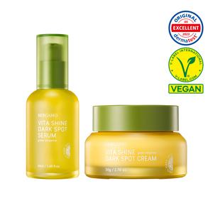 베르가모 청귤 비타 샤인 잡티 세럼 50ml + 크림 50g  2종 세트