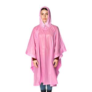 플라잉타이거 PEVA 판초 우비 핑크, 1개