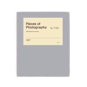 문구백서 비비드 접착식 포토앨범 그레이 흑색, 15매