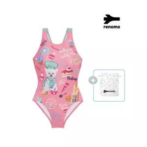 [레노마수영복](하남점)*폴리백  무상증정* 여아동 X자 실내원피스수영복 2컬러- GS2C801