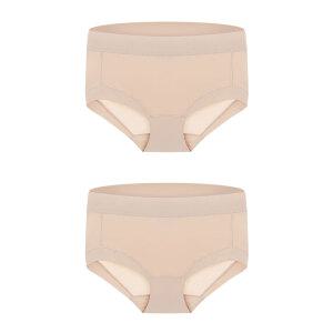 슬림9 여성 드로즈 네모팬티 숏, 베이지, L, 2개