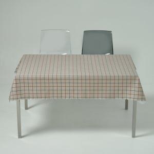 룰루홈 PVC 방수 식탁보 격자베이지, 138-180, 1개