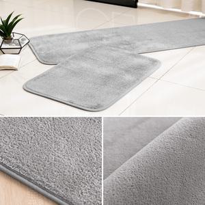 웰러그 캐러멜 항균 주방매트 웜그레이, 1개