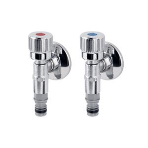 두진바스 슬림 세탁기 전용 수도꼭지 세탁수전 I자타입 온냉수 세트 DF71SET, 1개