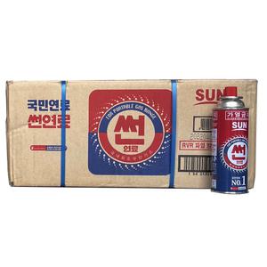 썬연료 난로 히터 버너 사계절 이소부탄가스 220g 1box(28개)