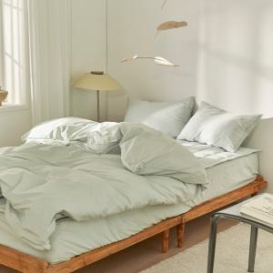 데코뷰 사각사각 알러지케어 호텔 이불커버 민트 Q, 1개