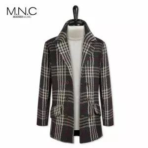 [하프클럽/엠엔씨]글렌체크 더블 코트 (MDCT297DB)