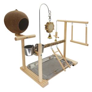 앵무새 놀이터 장난감 그네 사다리 새장 횟대