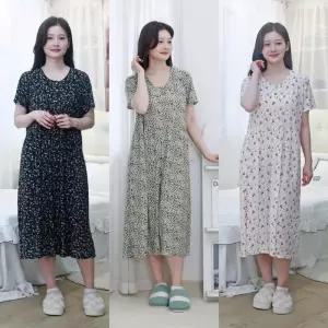여름 플라워 냉장고 냉감 원피스잠옷 홈웨어원피스
