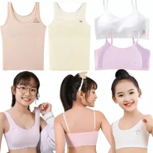 주니어 브라 속옷 청소년 중학생 심리스 스포츠 브라 런닝 1단계 2단계