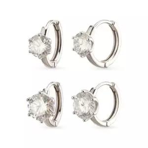 18k 클라라 모이사나이트 6프롱 링귀걸이 5부