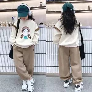 [삐삐네옷가게]여아 주니어 아이야나 프릴 봄가을 맨투맨 트레이닝 상하복