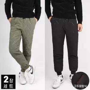 [모스트젠틀맨][1+1]D남성고주파방한바지 겨울 남자 방풍 따뜻한 패딩 조거 팬츠 낚시 압열 오토바이 등산